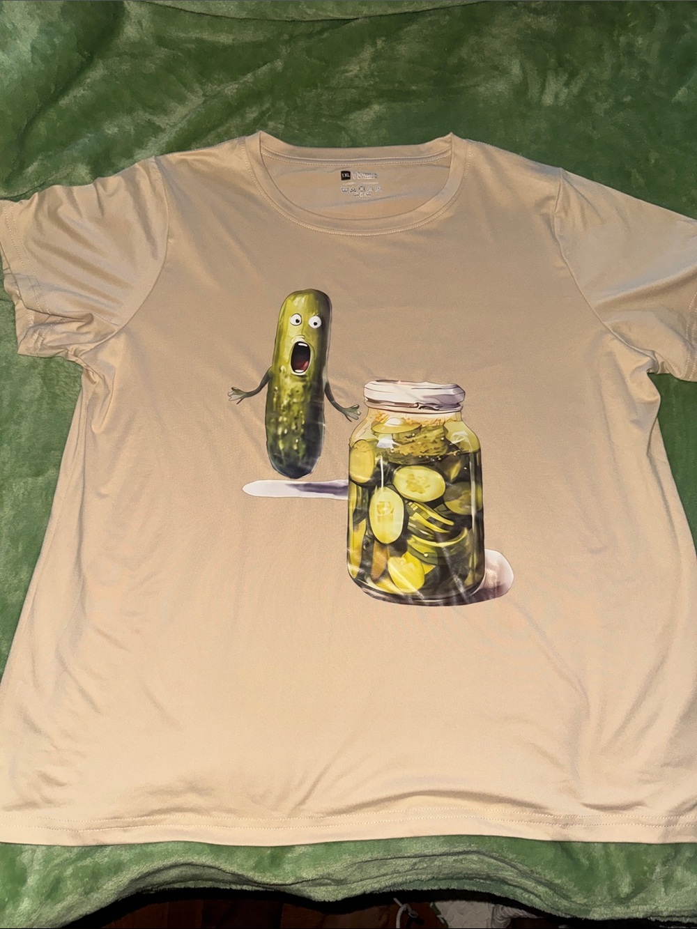NWOT Tan Pickle Jar T-Shirt